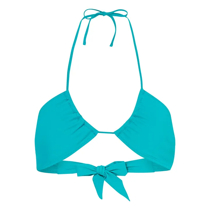 SMALLABLE BASICS Haut De Maillot De Bain Triangle Inversé | Bleu turquoise