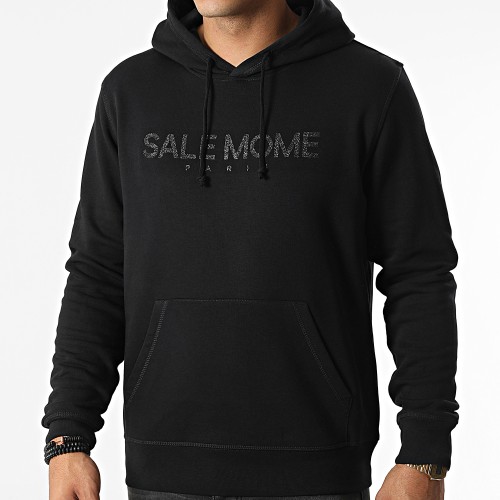 Sweat Capuche Nounours Noir Glitter