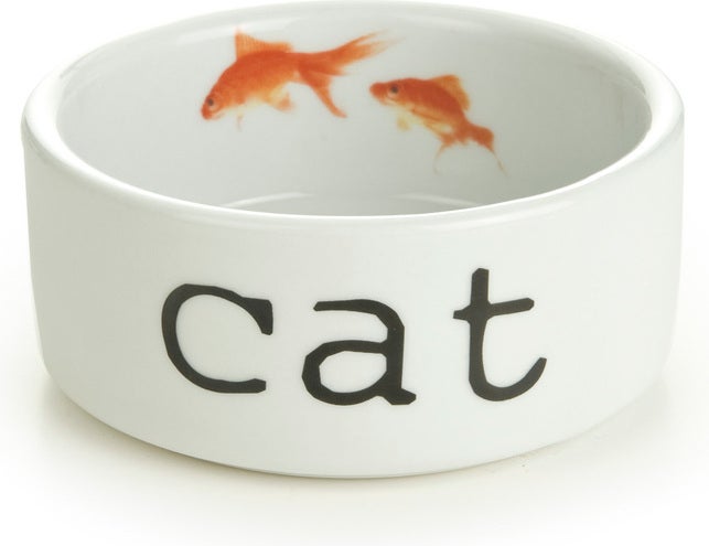 Beeztees kattenvoerbak keramiek D 11,5 cm wit