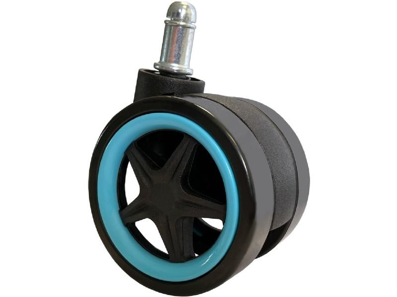 LC-Power Rollen LC-CASTERS-DRIFT 5er Set Hellblau Gaming-Rollenset
