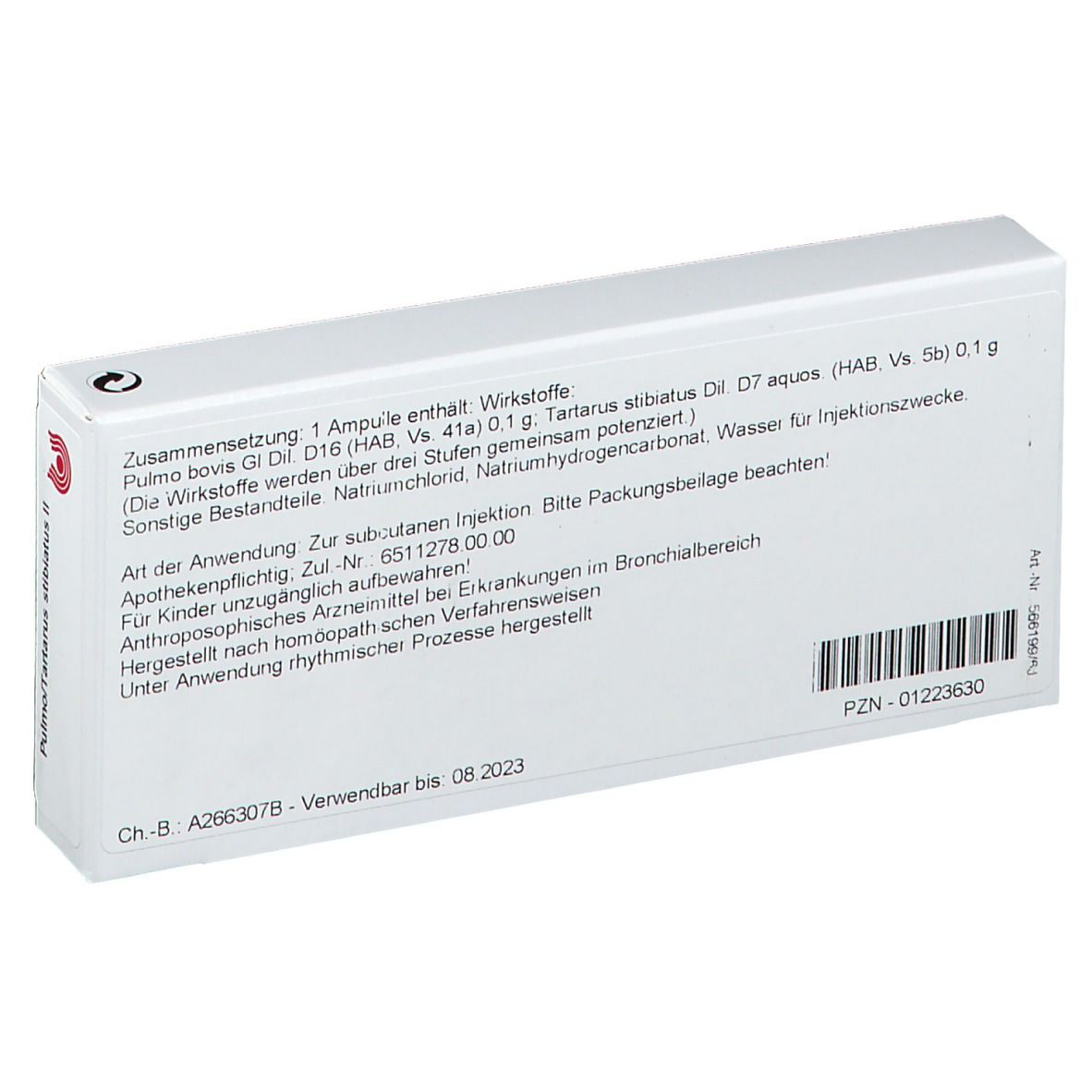 Wala® PULMO/ Tartar. Stib. Ii Amp.