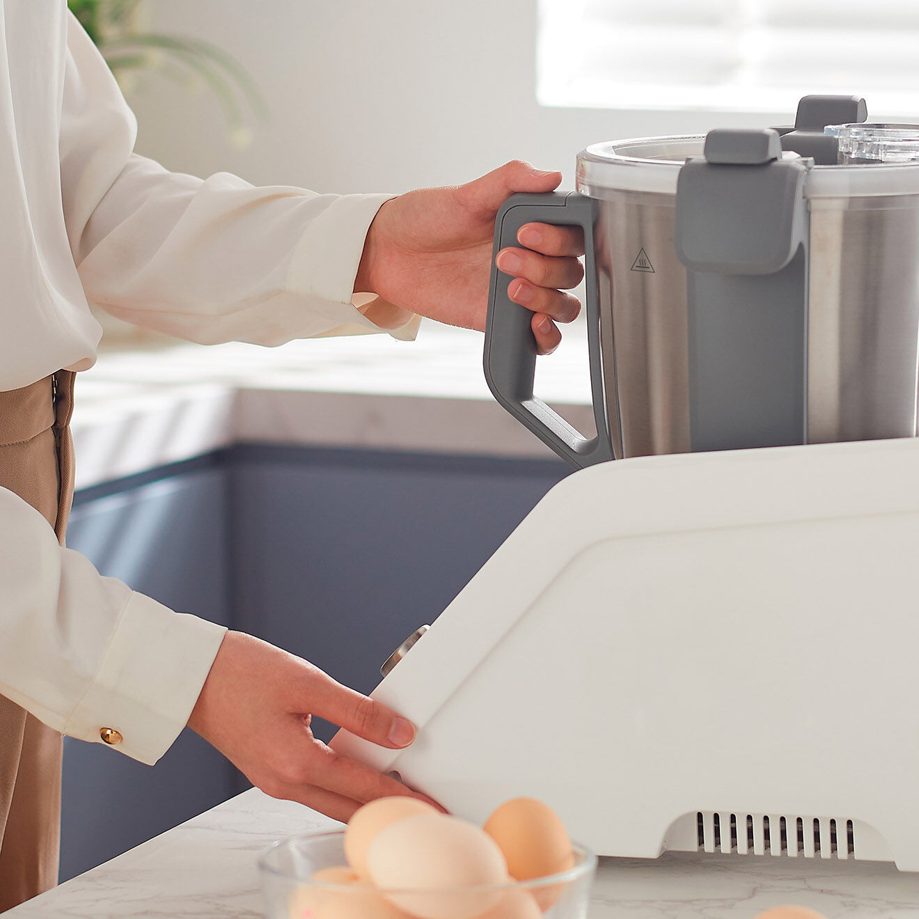 Kitchencook Robot Cuiseur connecté Cuisio multifonction multicolore - 3 L