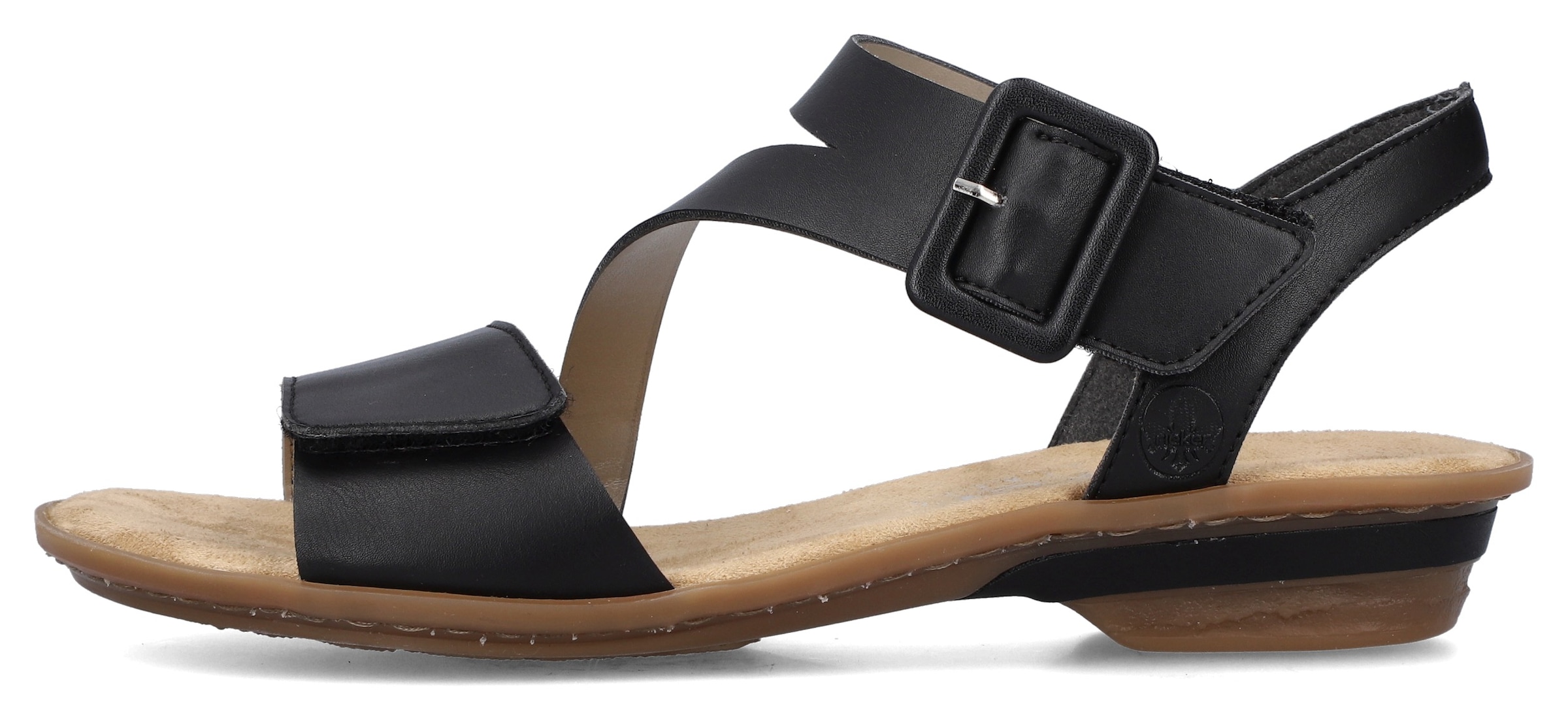 Rieker Sandalette  , Sommerschuh, Sandale, Keilabsatz, mit Klett