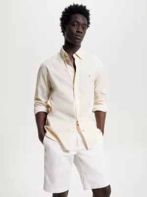 Camisa de corte regular com estampa de micro pontos