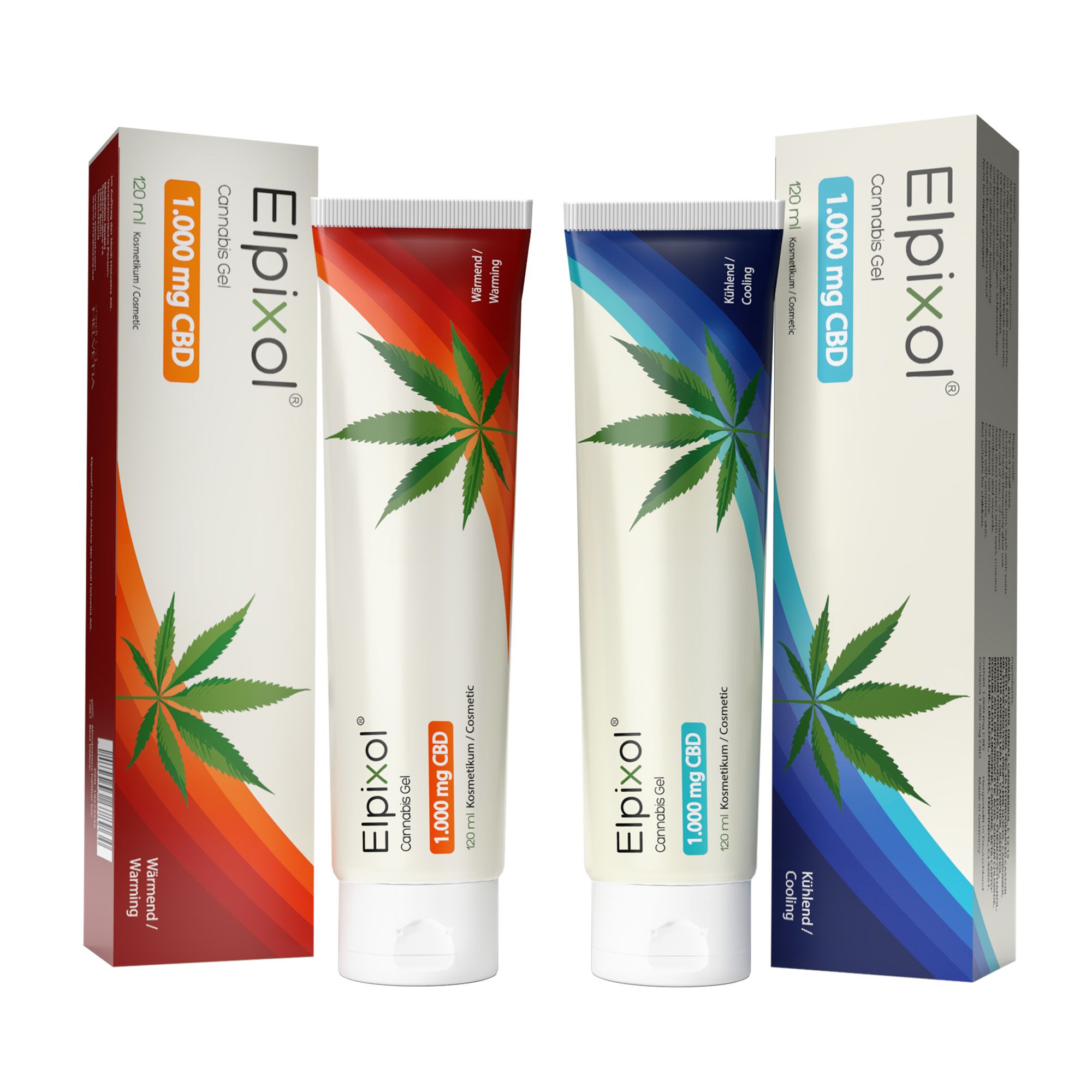 ELPIXOL® Cannabis Gel mit 1.000 mg CBD – Wärmesalbe & Kühlgel
