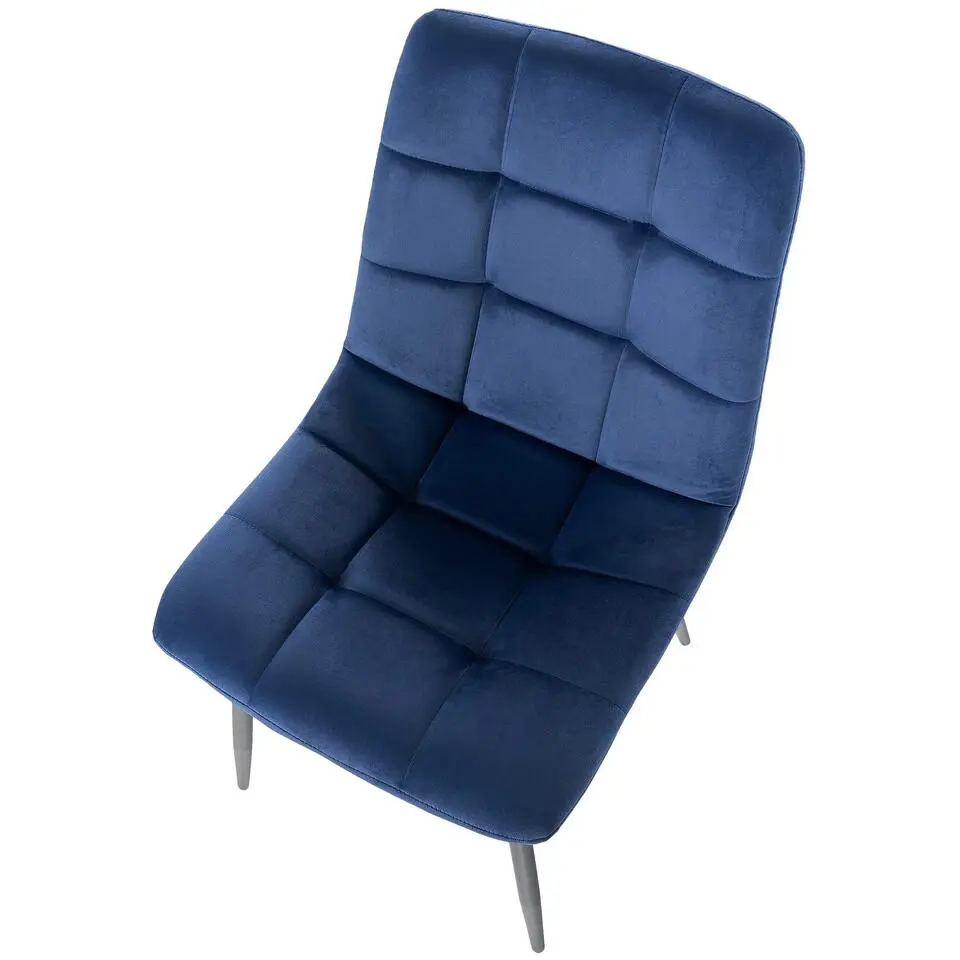 CLP Eetkamerstoel Tilde Fluweel - blauw