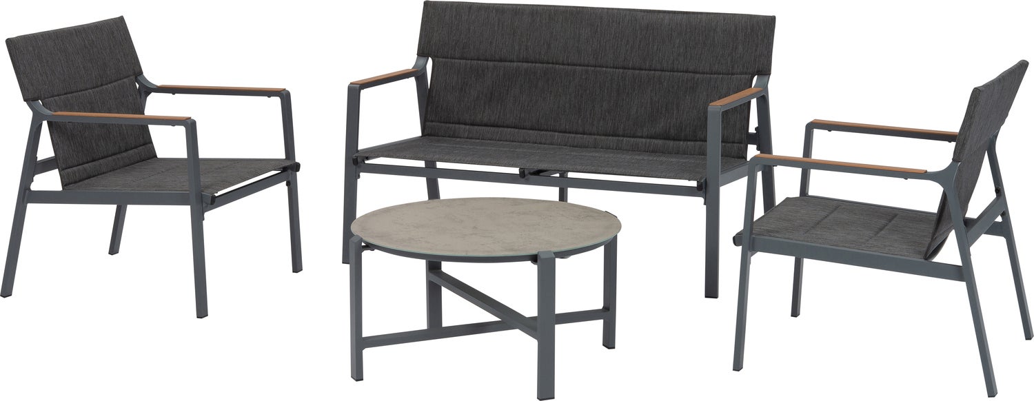 Intratuin 4-zits loungeset Derby grijs
