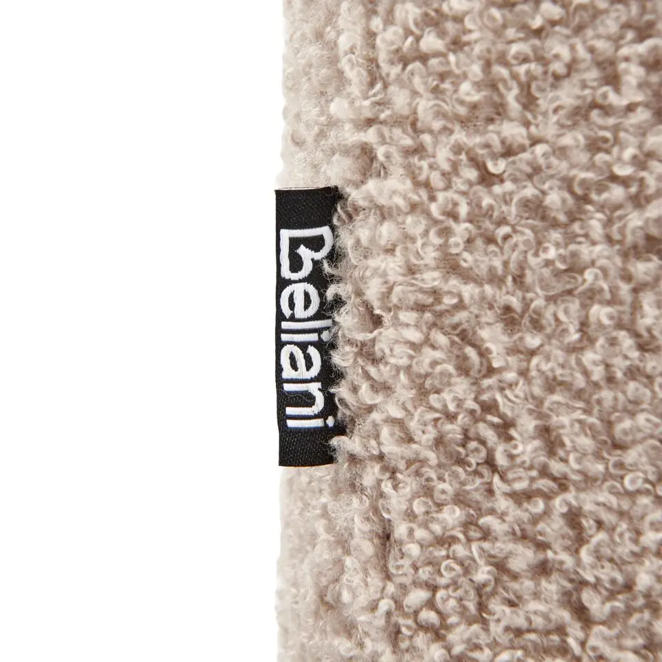 AGERUP - Fauteuil - Beige - Bouclé