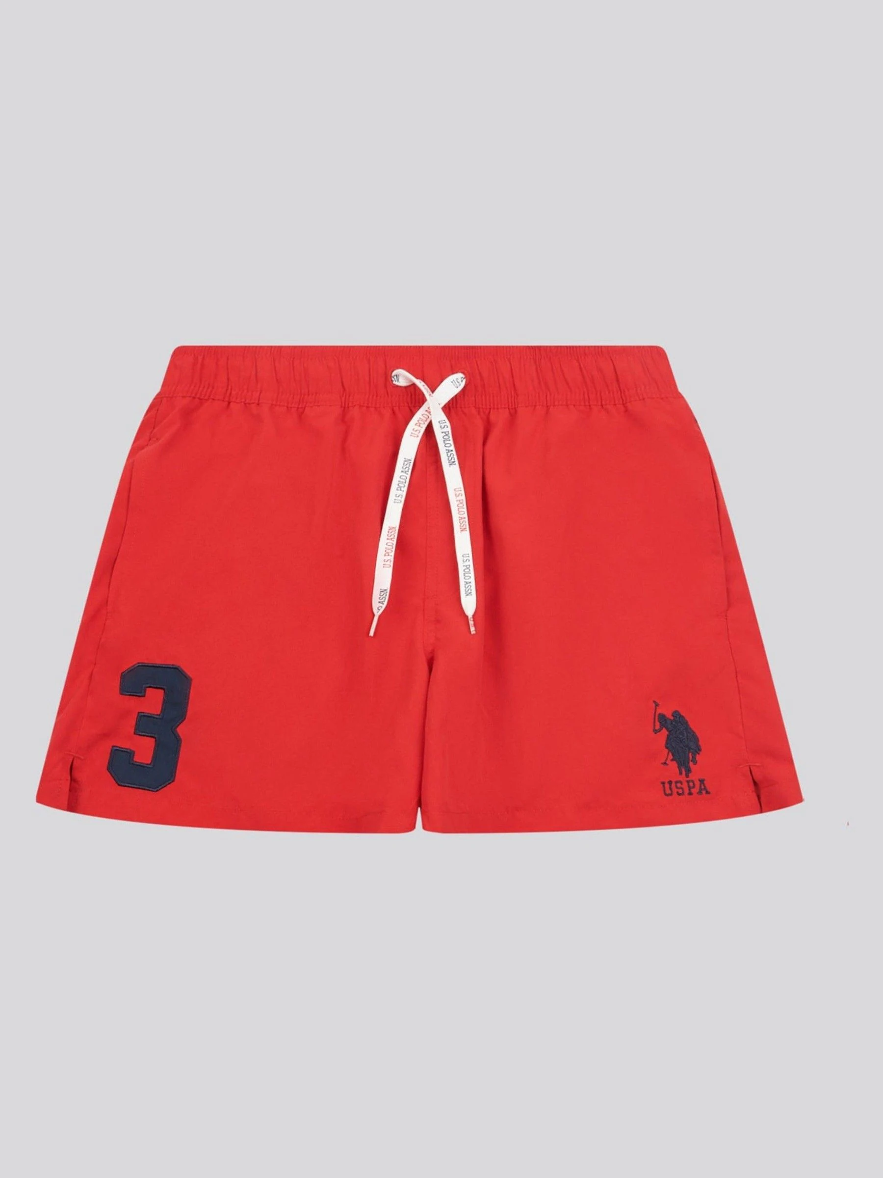 Rood - U.S. Polo Assn. Player 3 zwemshorts voor heren