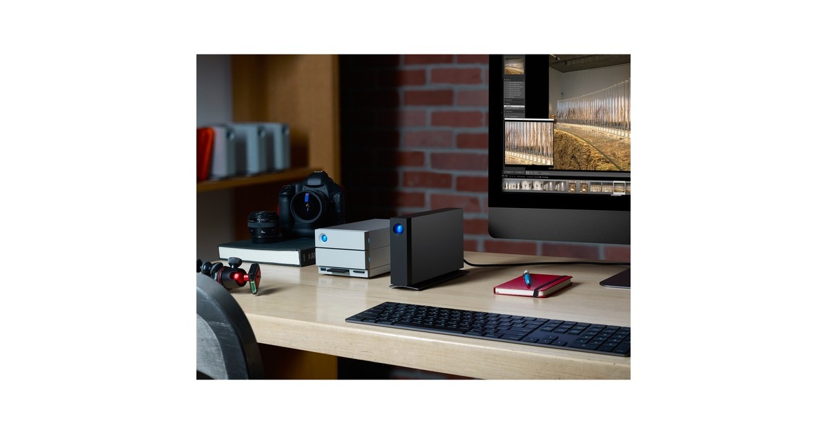 LaCie14TB d2 Professional externe harde schijf  (Zwart, USB-C 3.2 Gen 1)