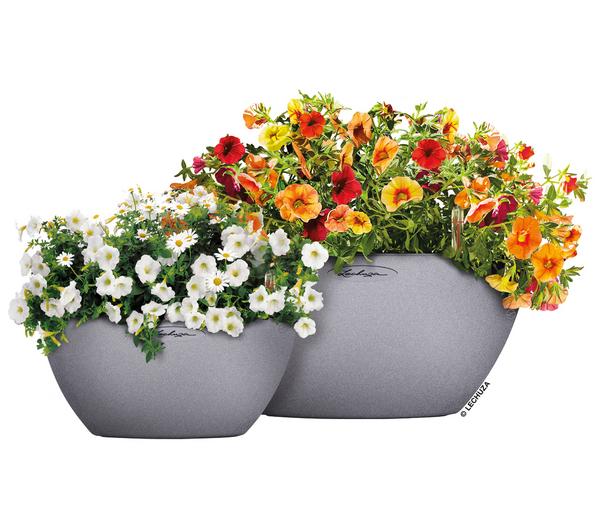 LECHUZA® Kunststoff-Schale 'Cubeto Stone',
