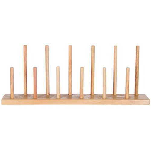 Houten standaard voor vingerpoppetjes
