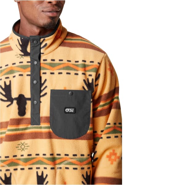 Sweat polaire PICTURE ORAVIK 1/4 FLEECE ELK PRINT