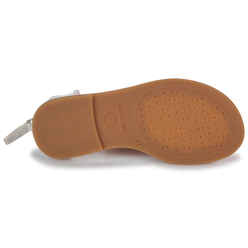 Geox - J SANDAL KARLY GIRL - Blanc / Rose / Argenté