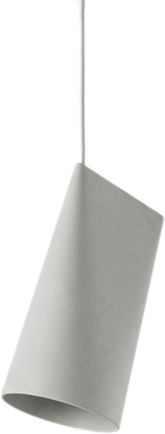 Moebe Ceramic Pendant, Narrow Light grey