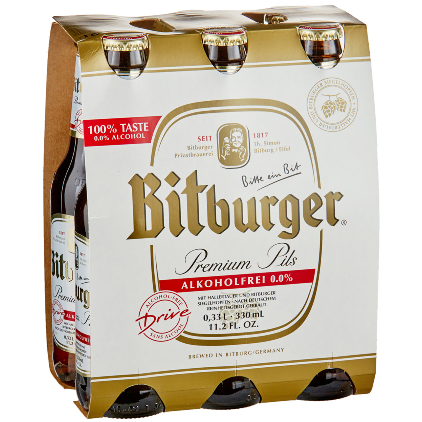 Bitburger Drive Bier alkoholfrei 6x33cl -198cl