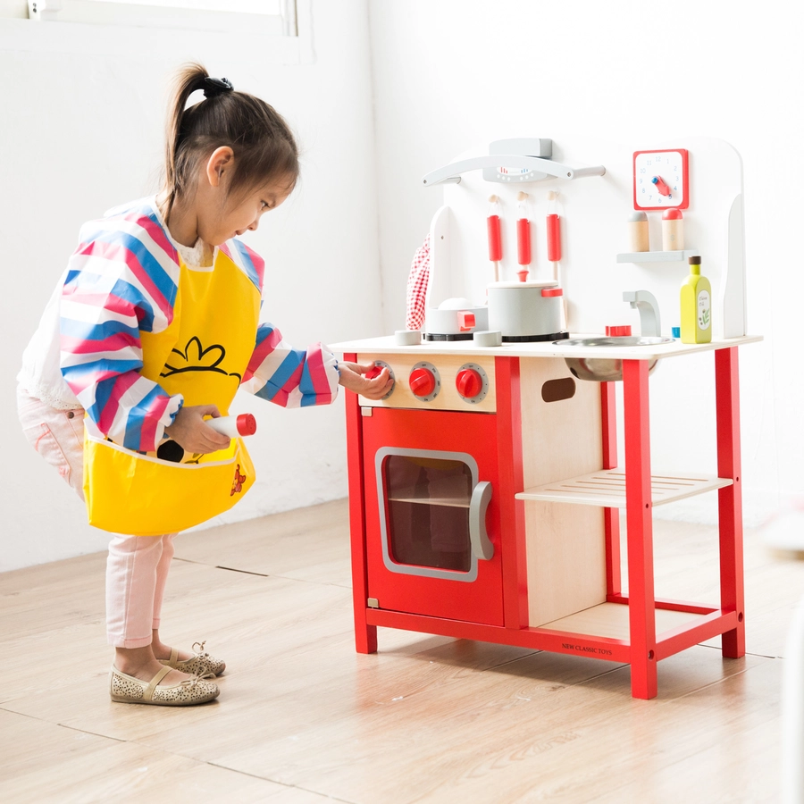 New Classic Toys Spielküche Bon Appetit rot
