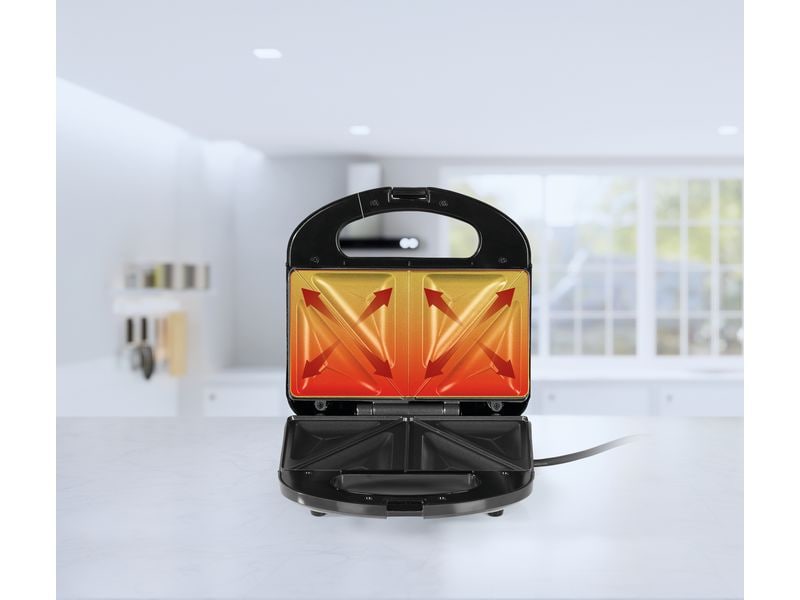 GOURMETmaxx Sandwich-Toaster 750 W Toaster für Sandwich