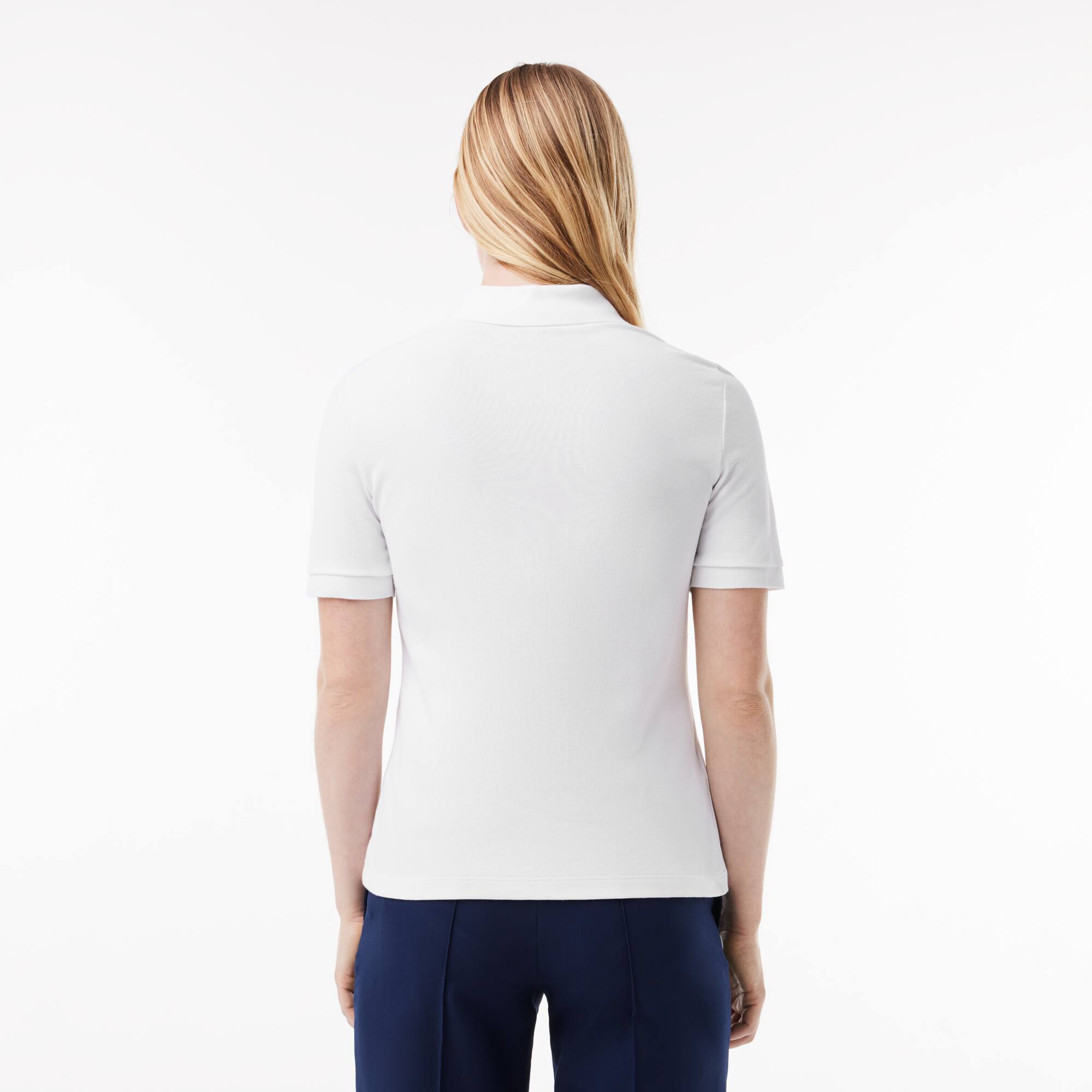 Polo femme slim fit Golf Lacoste SPORT ultra-dry en coton biologique Manches Courtes - Blanc - Lacoste - Femme
