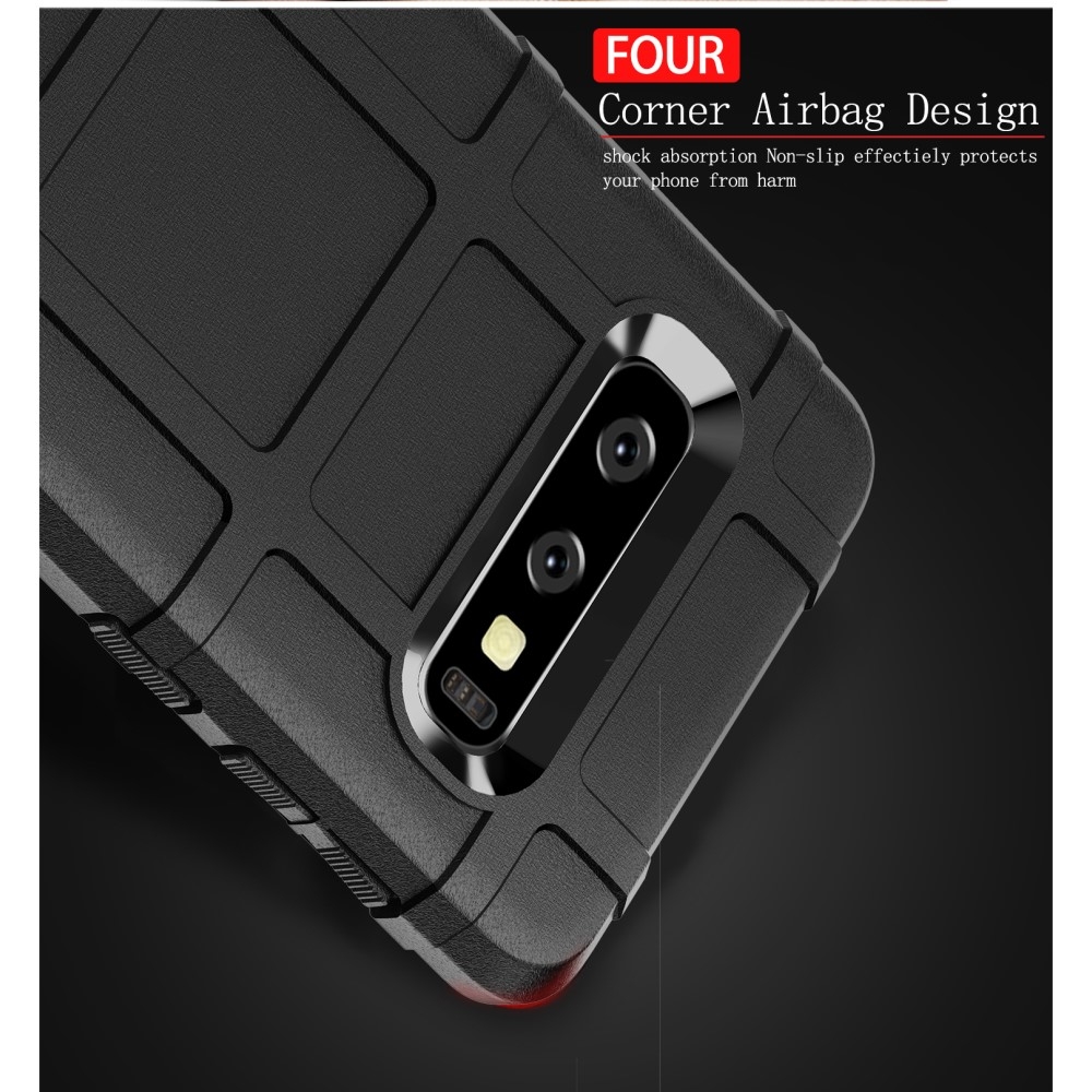 Samsung Galaxy S10 Outdoor Gummi Schutzhülle Anti-Shock - Schwarz