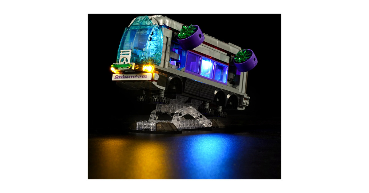 LumibricksCyberpunk Neoncity - Future Bus Constructiespeelgoed  (F9060)