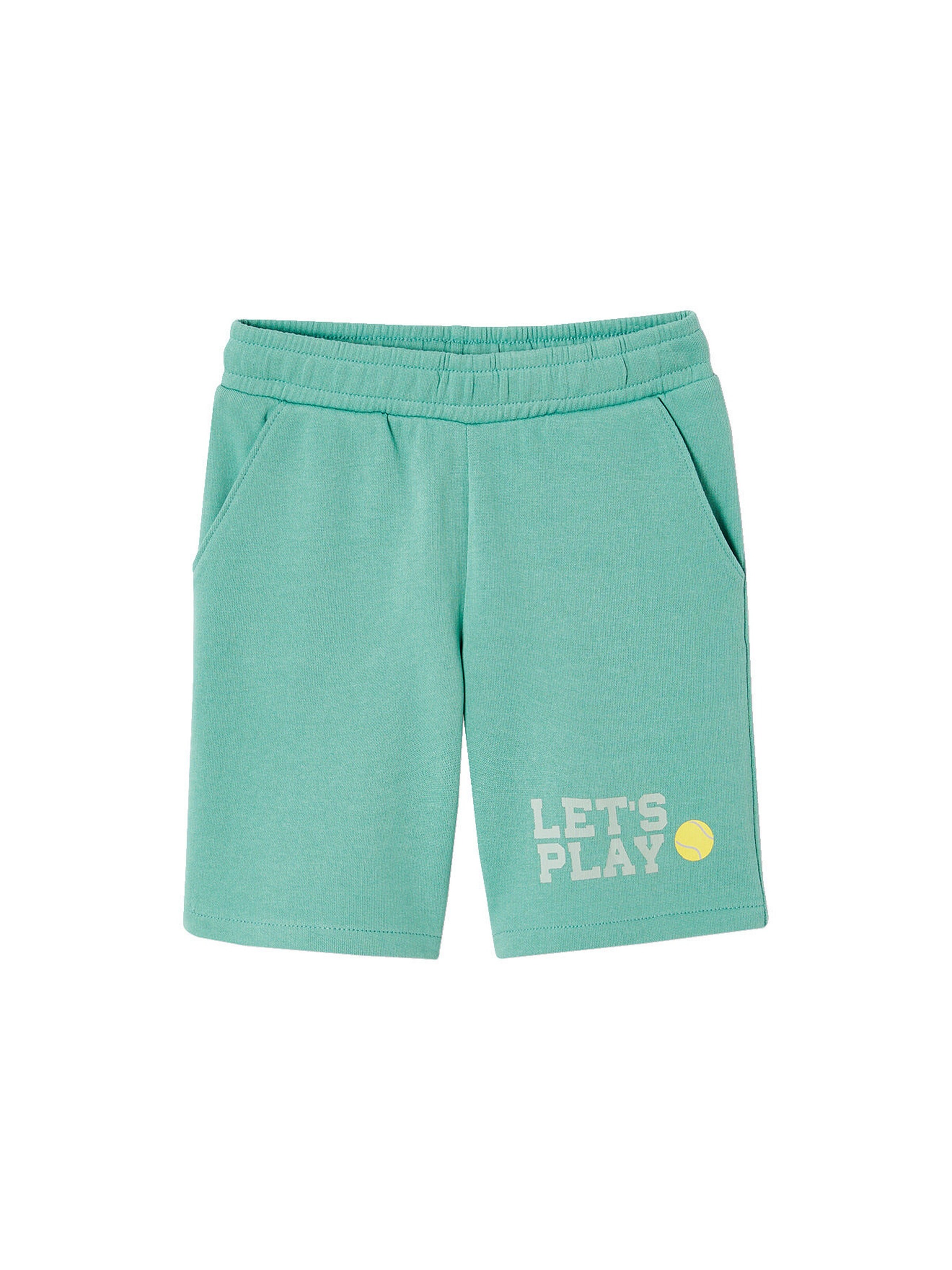 Vertbaudet Jungen Sportshorts aus Sweatware mintgrün