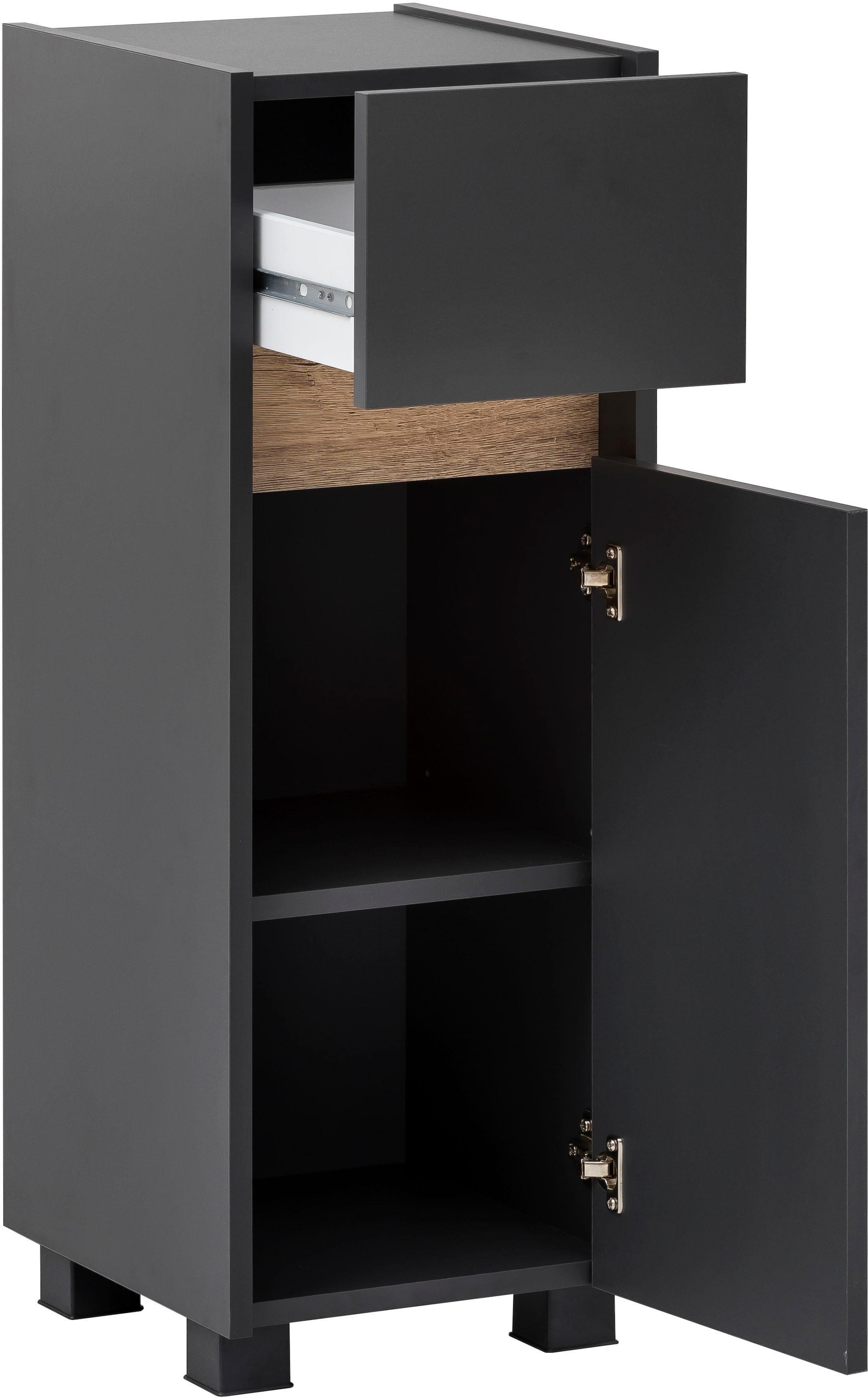 Schildmeyer Unterschrank »Cosmo in verschiedenen Farben« Breite 30 cm, Badezimmerschrank, Blende im modernen Wildeiche-Look