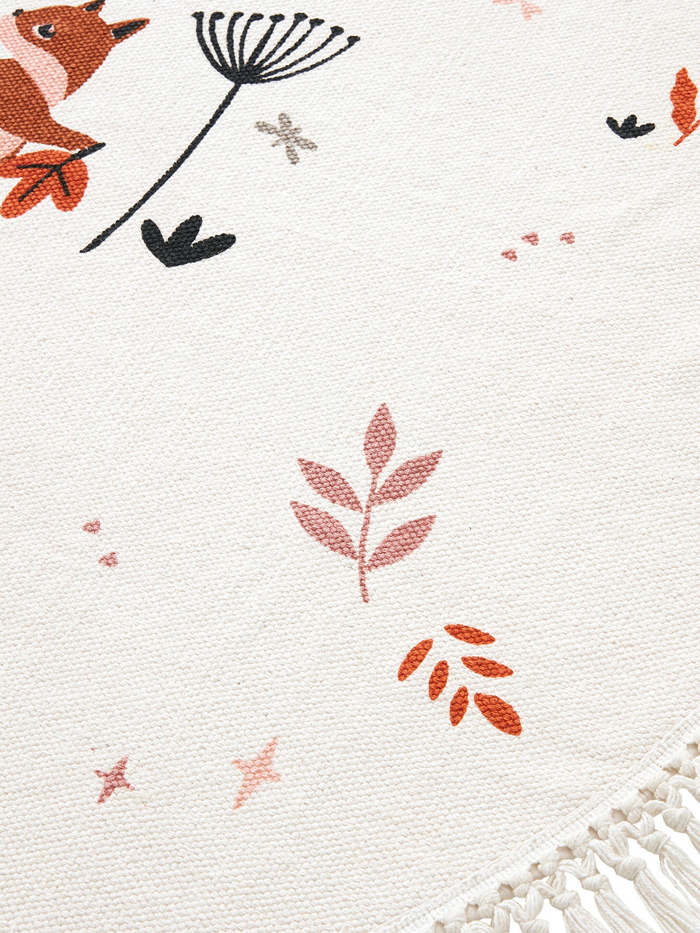 Vertbaudet Kinderzimmer Teppich NATURPRINZESSIN wollweiß