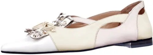 Babouche G-DUNJA-161 418 maat 43 ballerina geel combi Calandschoen