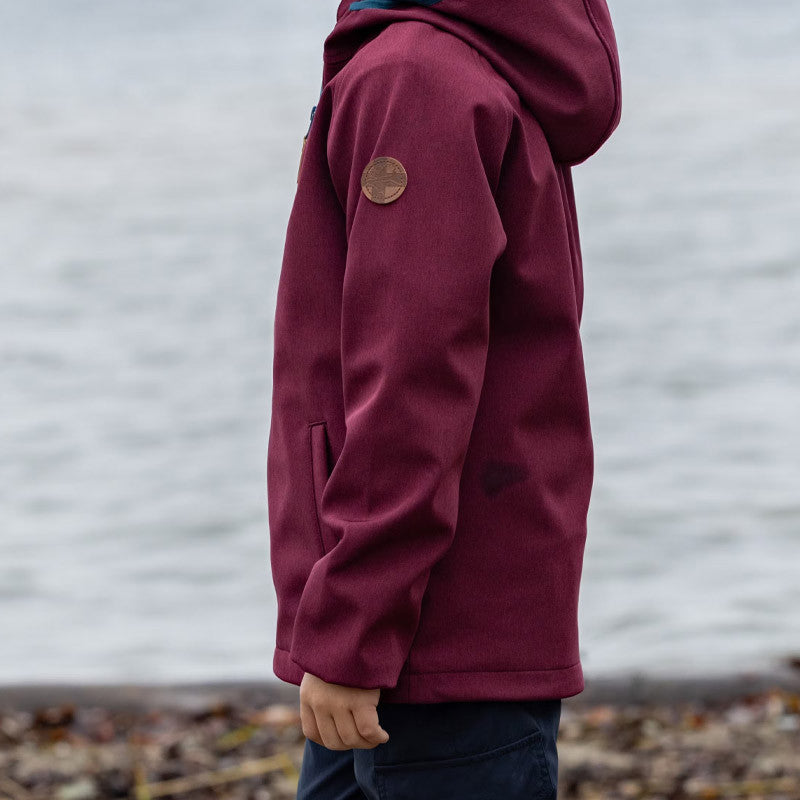 Kinder Avan Softshelljacke zinfandel