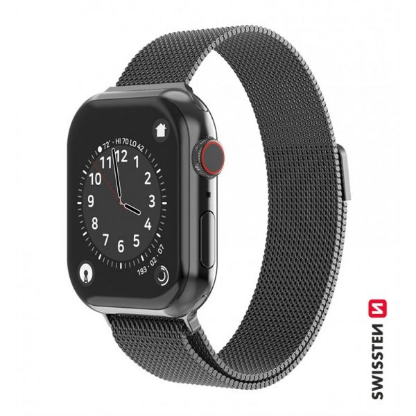 Swissten Bracelete Mesh para Apple Watch 42-44mm Black