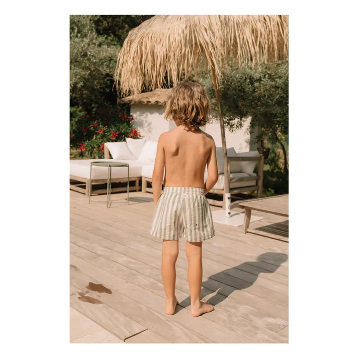 Studio Bohème Short de Bain Chico Rayé | Vert
