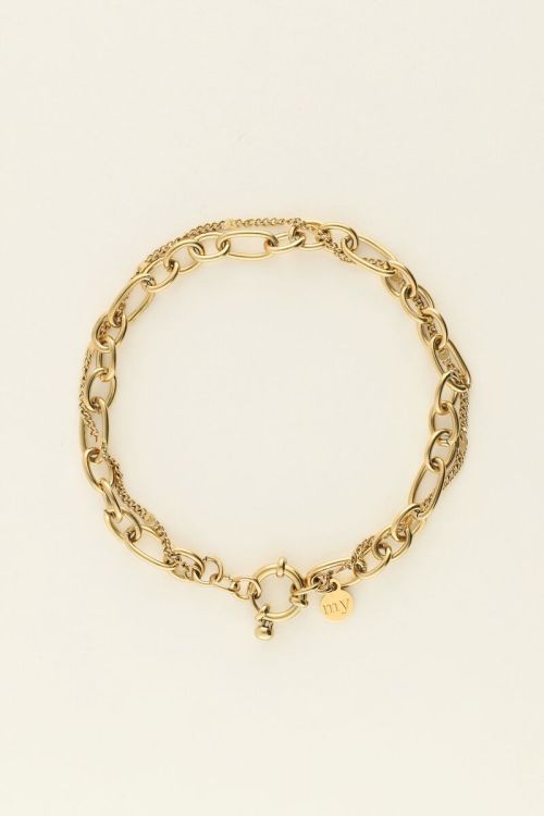 Dubbele armband met schakels