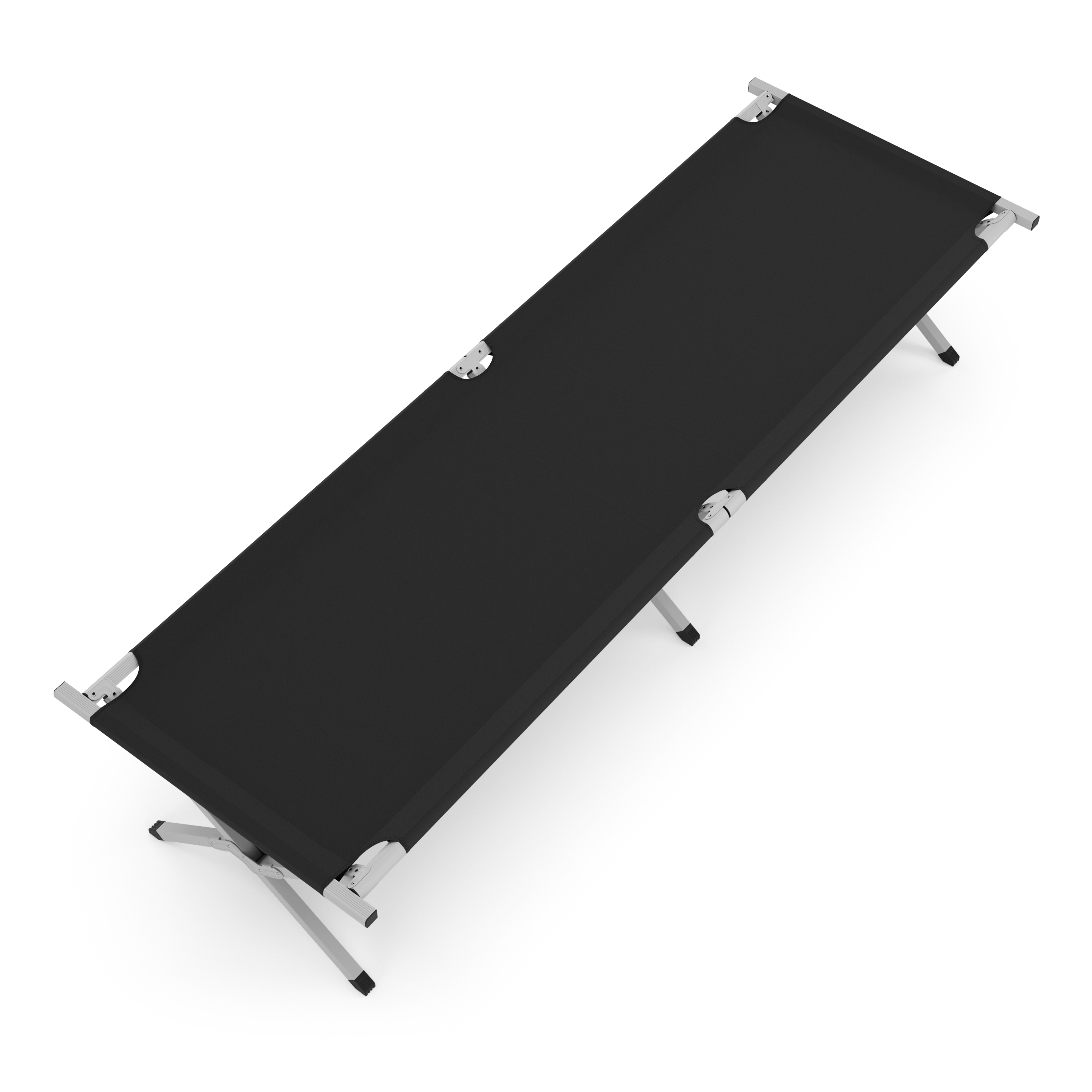 Campingbett klappbar ZEEK 210 x 72 x 45 cm schwarz
