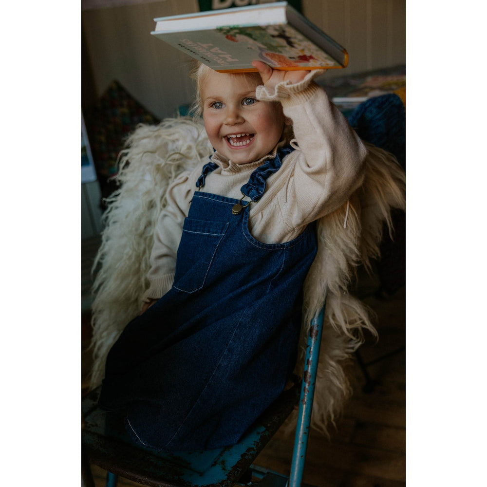 Køb Fliink Dark Denim Blue Don Denim Overalldress