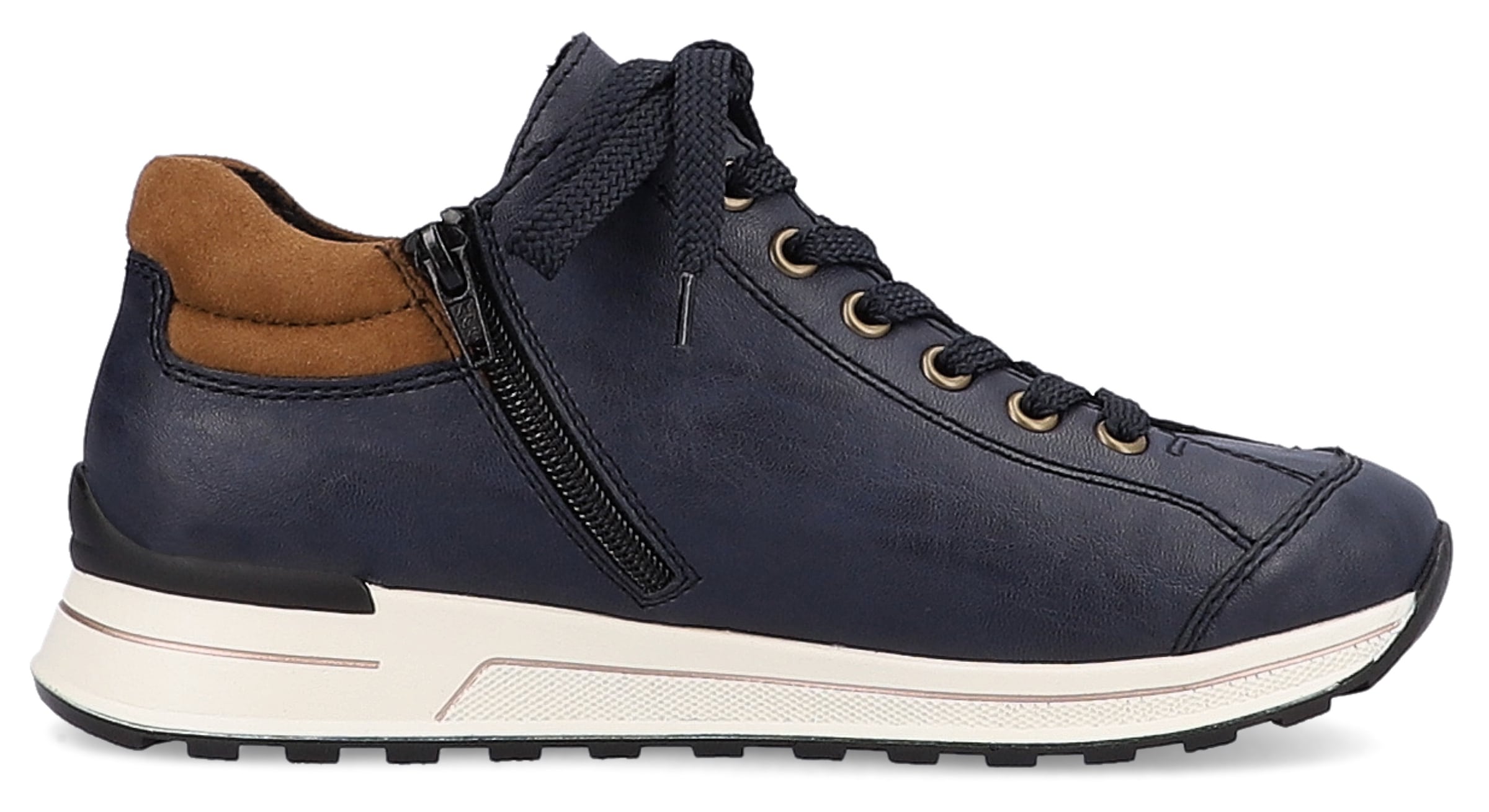 Rieker Sneaker  mit weichem Schaftrand, Freizeitschuh, Halbschuh, Schnürschuh