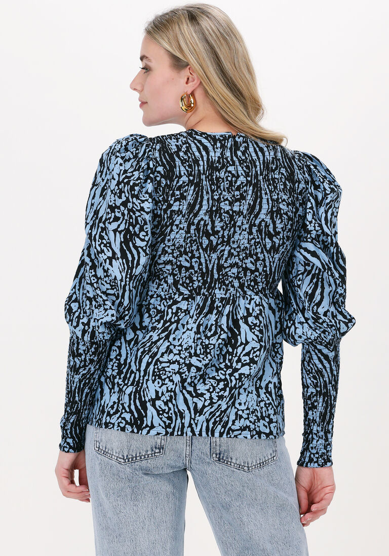 GESTUZ blauwe gestuz blouse morianagz blouse