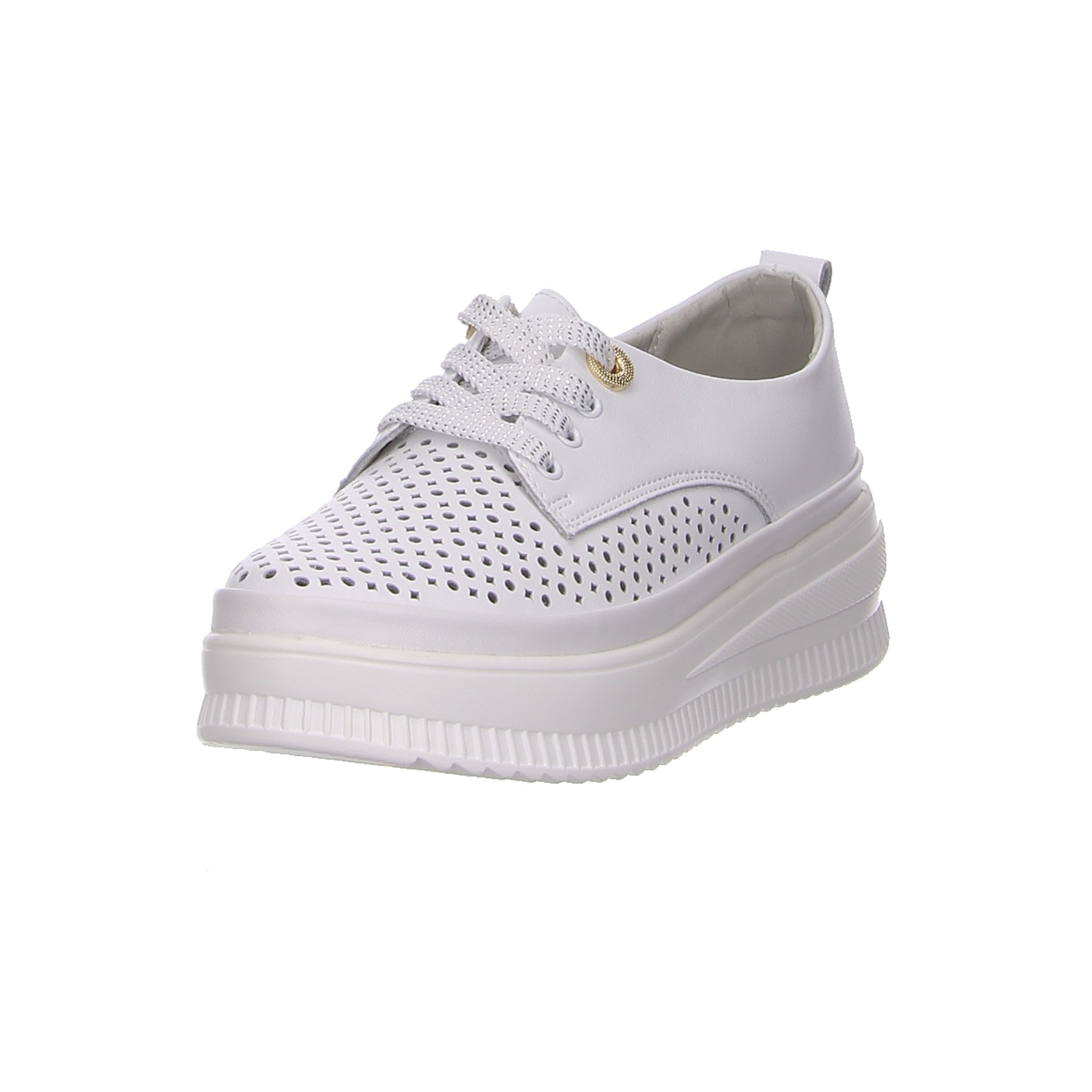 HBH Schnürhalbschuh weiß weiss/weiss kombi