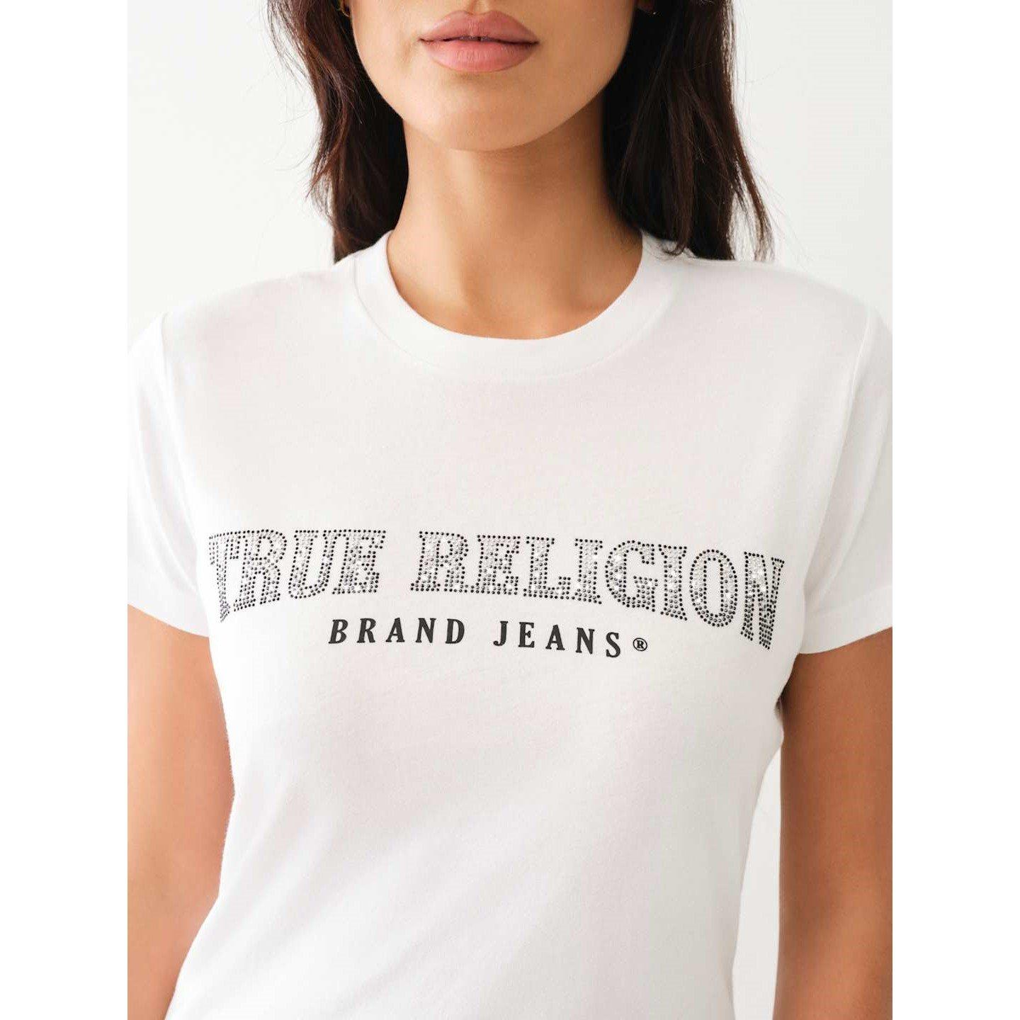 True Religion Slim Crew Neck Logo T Shirt