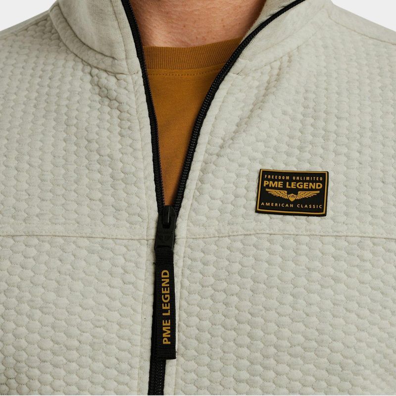PME Legend - PSW2508436/910 - Vest - Beige - Jacquard Interlock