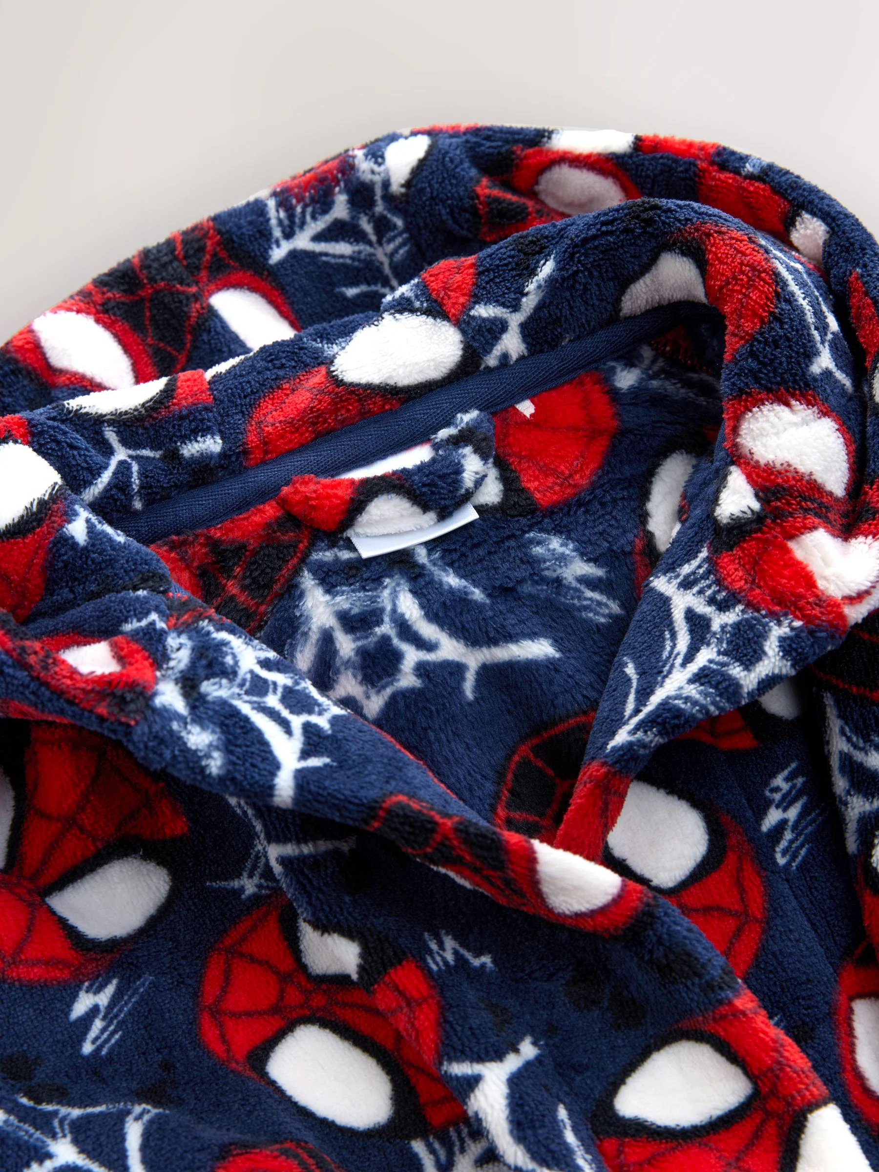 Marineblauw Spider-Man - Fleece-licentie badjas (12mnd -10jr)