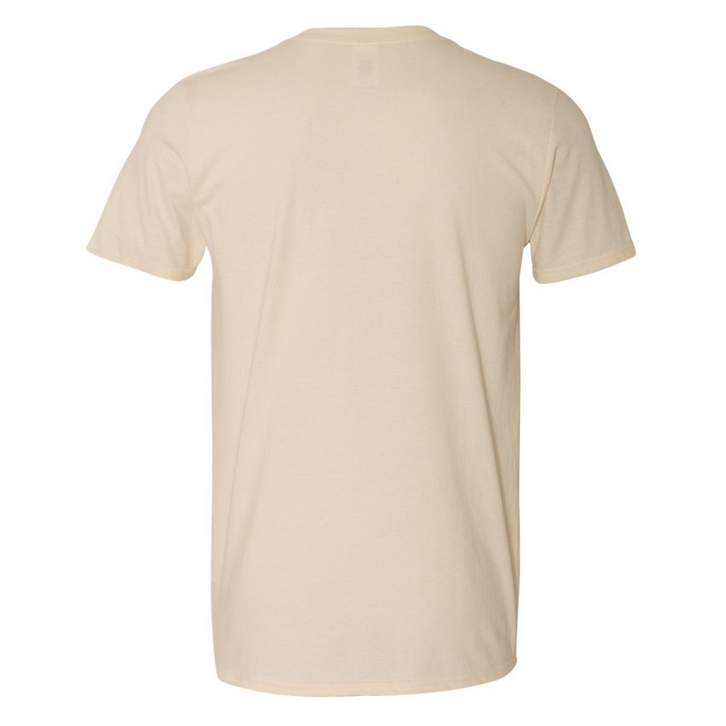 Camiseta básica de manga curta macia, 100% algodão grosso, Gildan