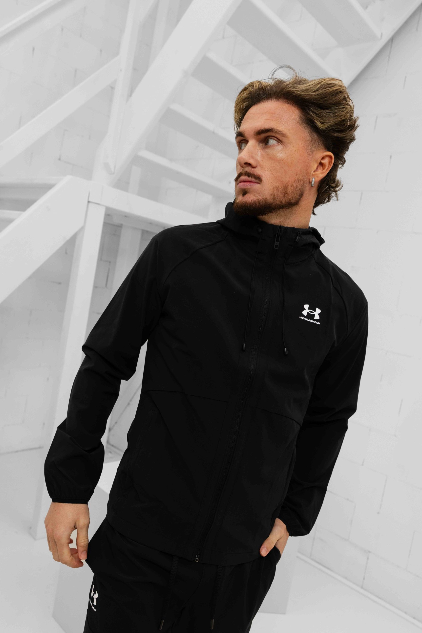 Under Armour Vibe Woven Cargo Trainingspak Heren Zwart