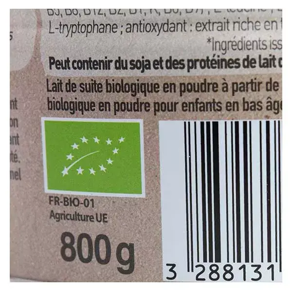 Leite de cabra orgânico Babybio Caprea, 3ª etapa, 800g