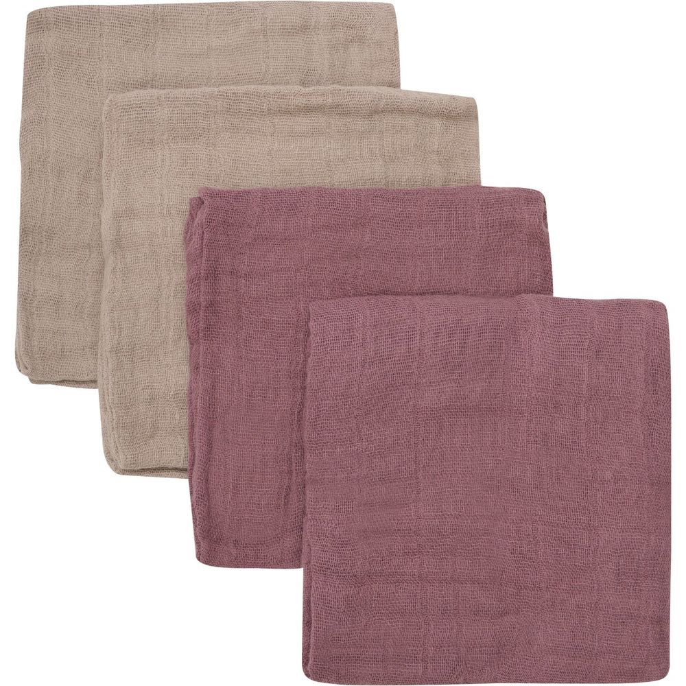 Køb Pippi Withered Rose Økologiske Stofbleer Muslin 4-pack