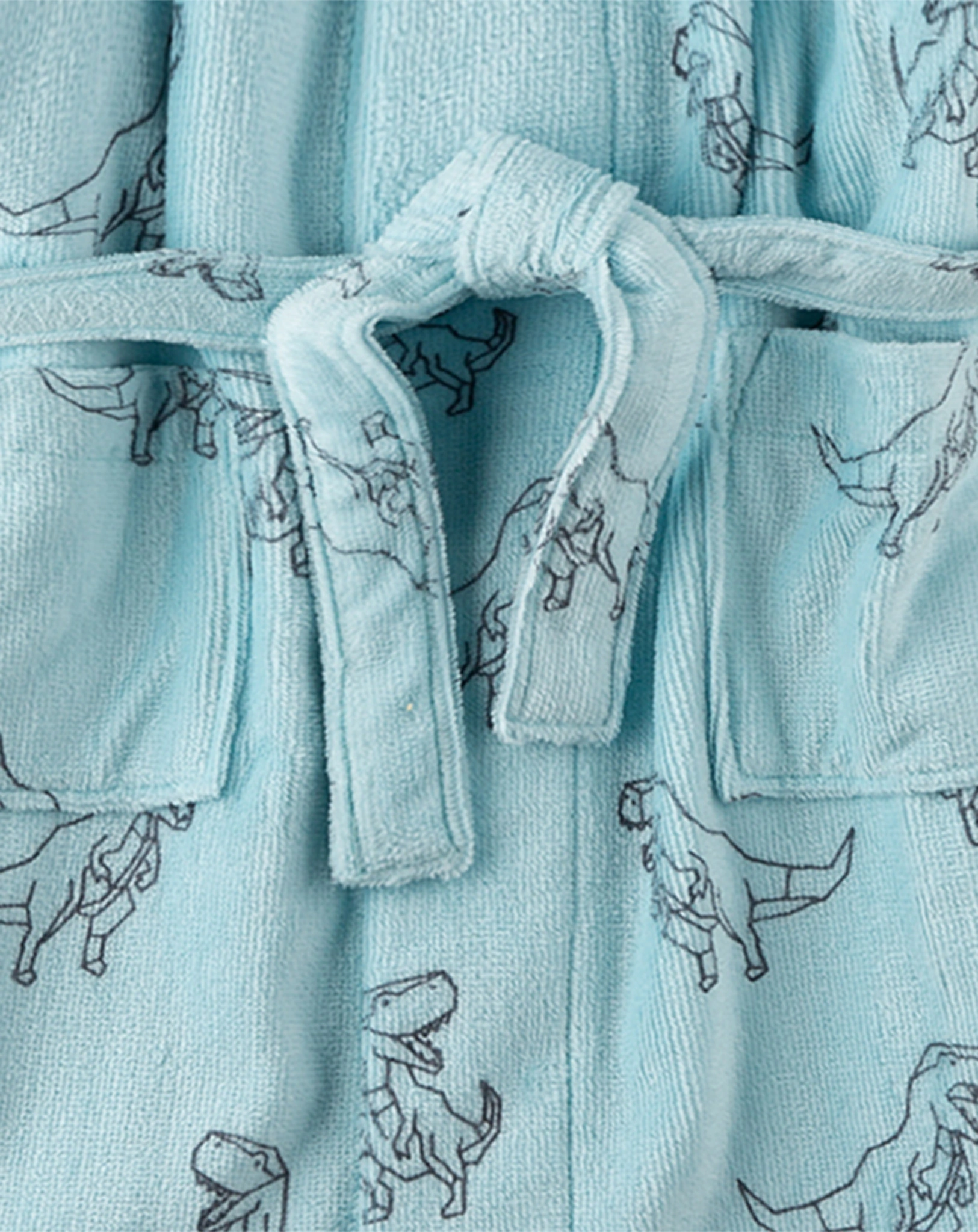 Bademantel DINOS in milky blue