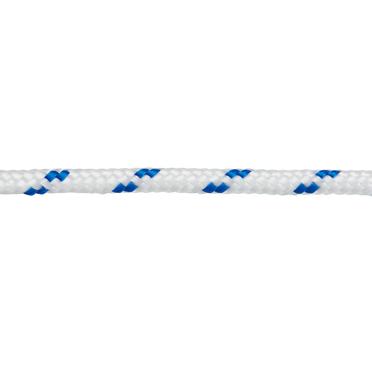 Corde torsadée en polypropylène blanche et bleue Diall ø5mm, 20 m