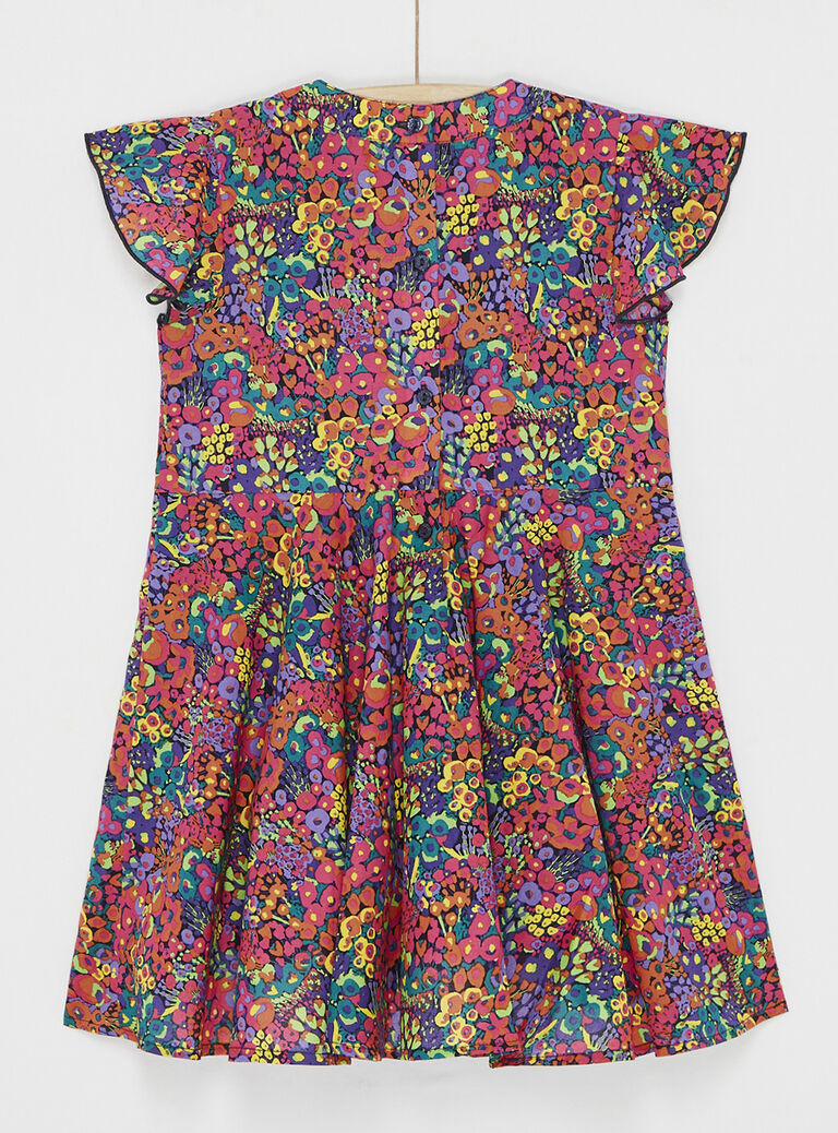 Robe imprimée multicolor pour fille