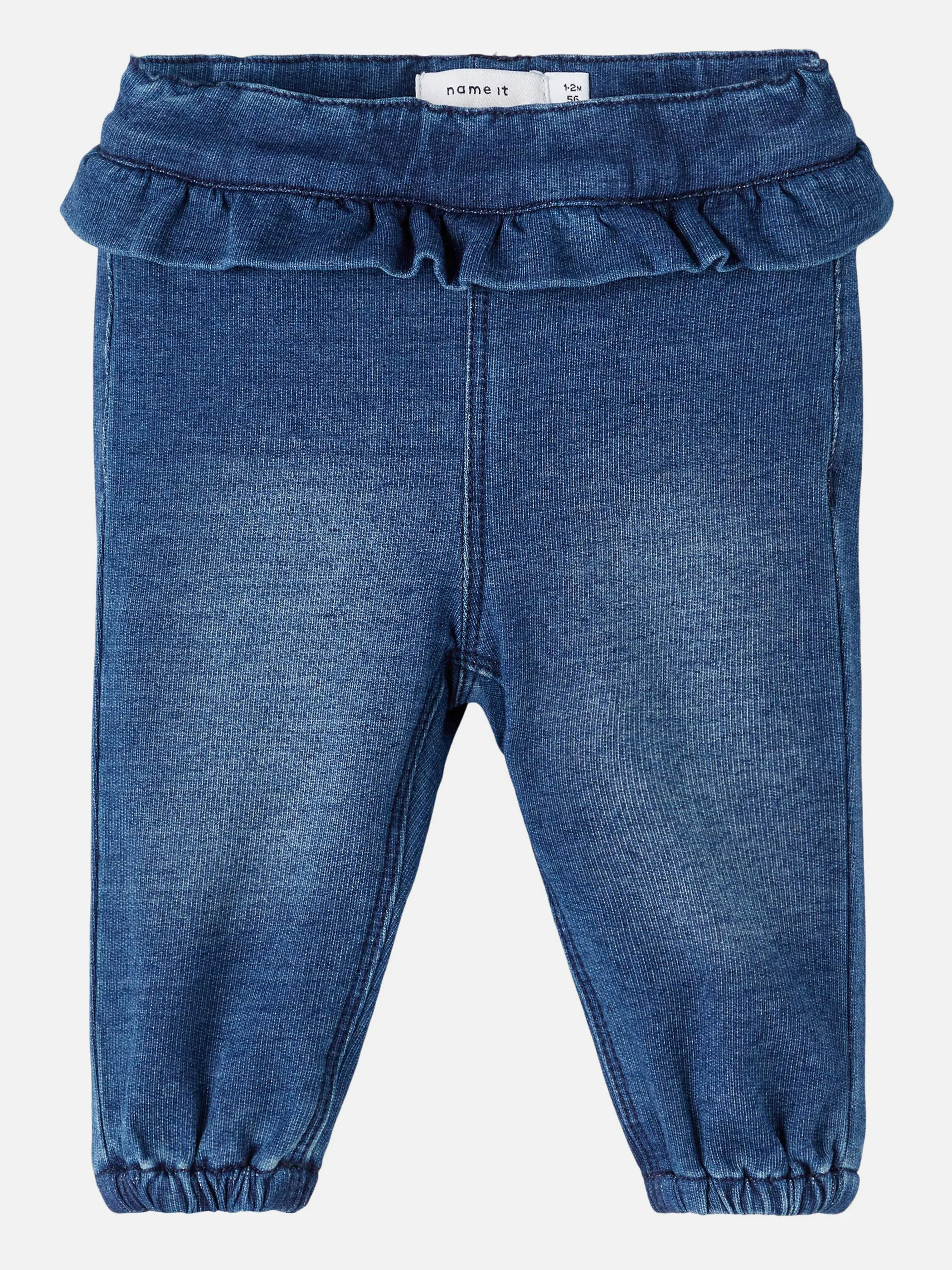 Baby Leggings in Jeansoptik mit Rüschenbesatz