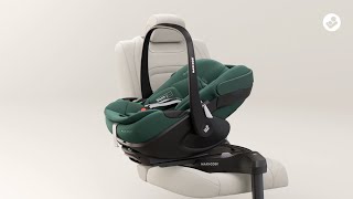 Pebble 360 Pro 0 - 15 M  40 - 87 cm  0 - 13 kg    Innovative SlideTech®-Technologie |    Flache Liegeposition |    Easy-in-Gurt |    G-CELL Seitenaufprallschutz |    FlexiSpin-Drehung mit nur einer Hand |